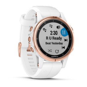 Garmin Fenix 5S Plus Rose Gold with White Band